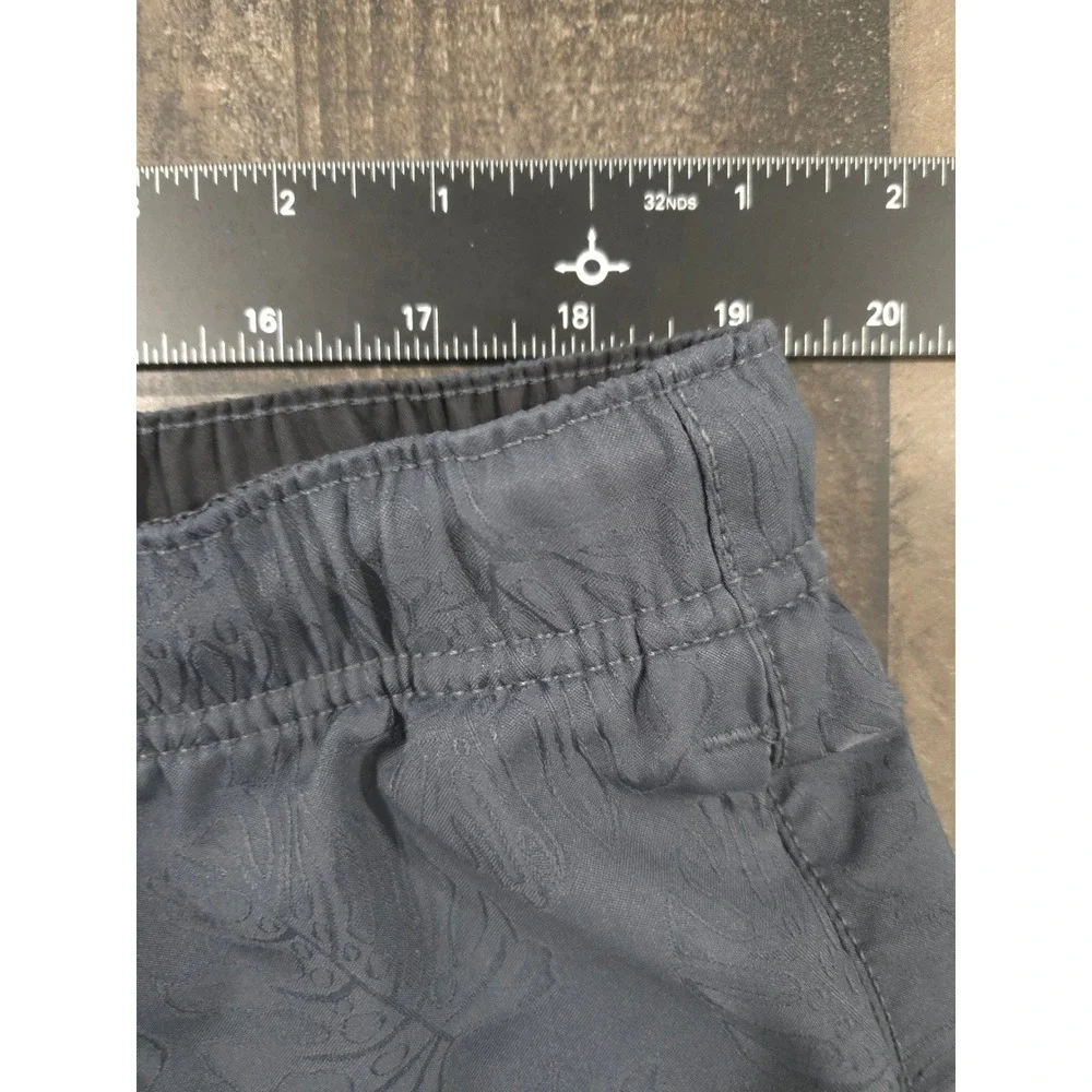 Tommy Bahama Naples Swim Trunks Mens XL Charcoal Layered Leaves Marlin Lined